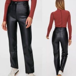 Aritzia Wilfred Melina Leather Pant